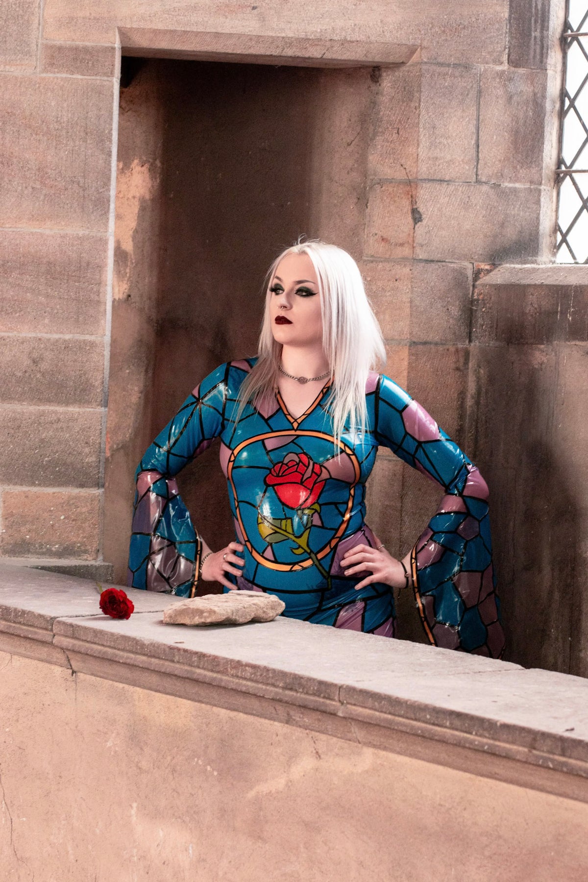 Stained Glass Rose Dress