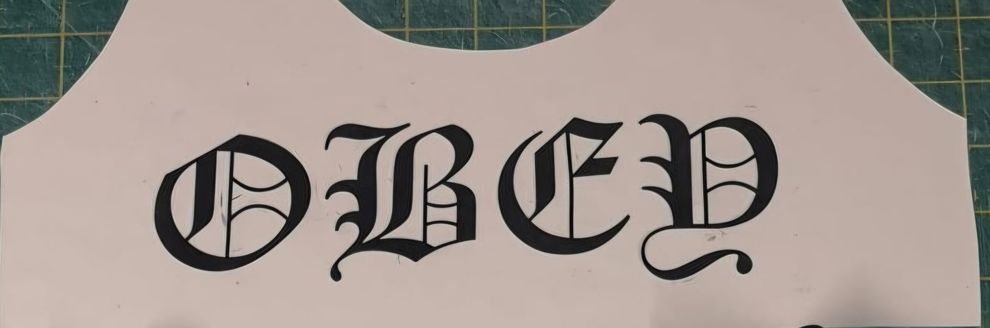 Latex 'Obey' Bralette
