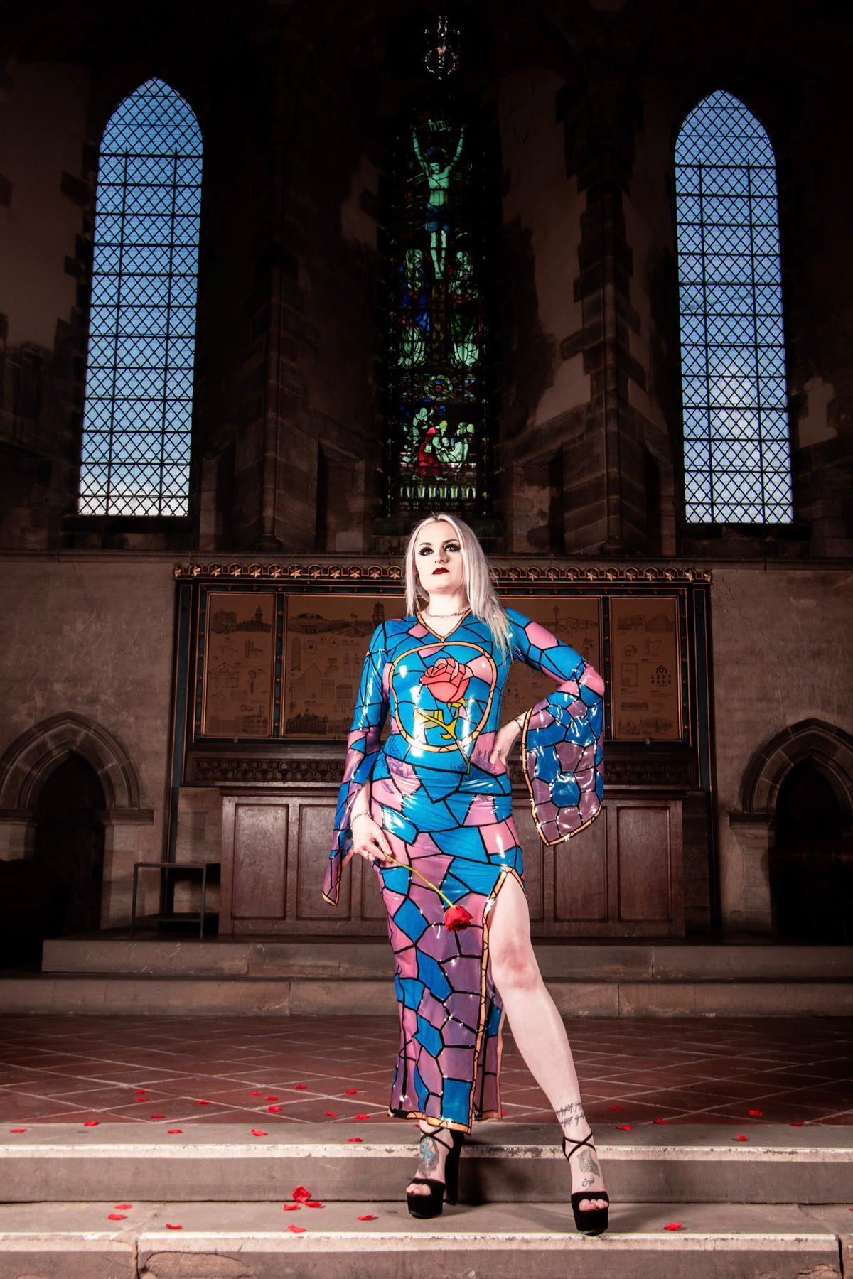Stained Glass Rose Dress