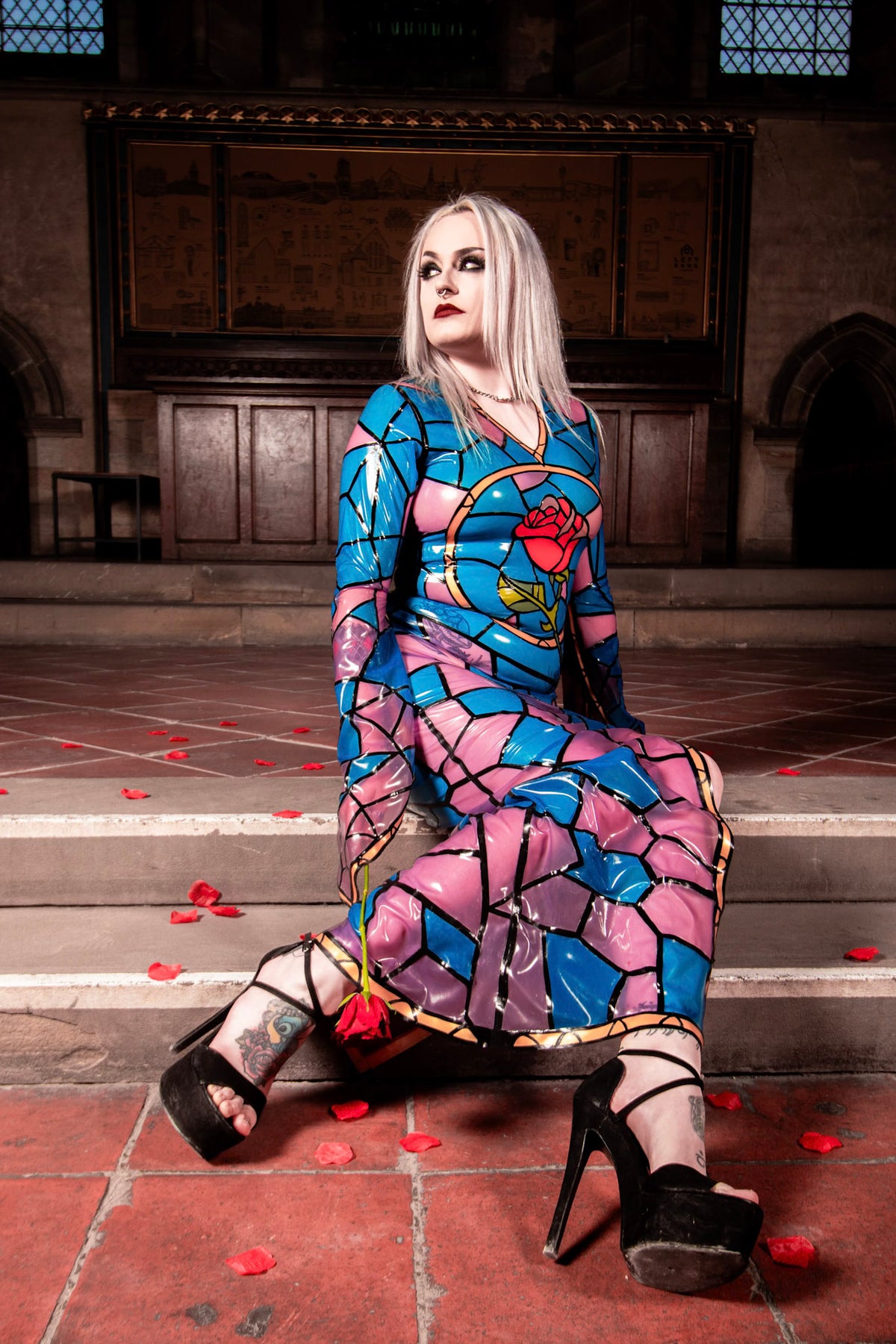 Stained Glass Rose Dress