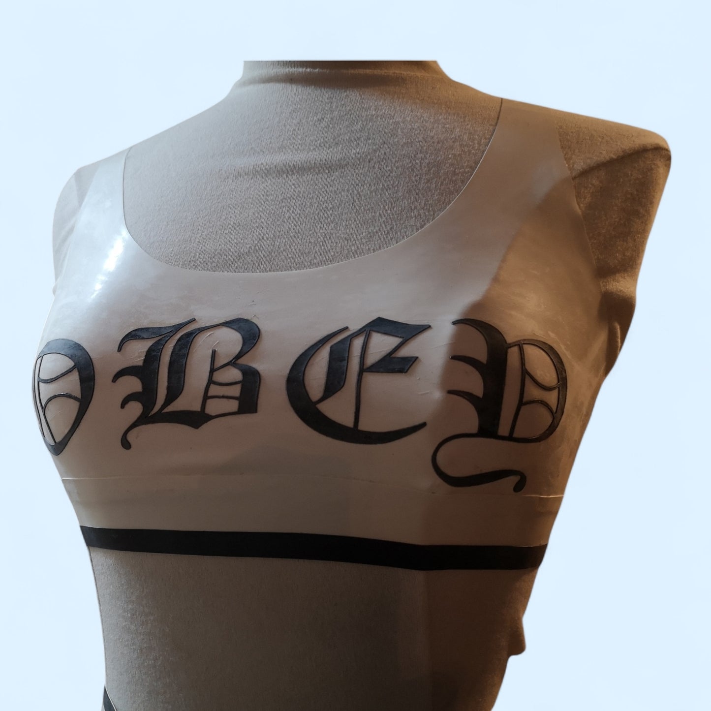 Latex 'Obey' Bralette