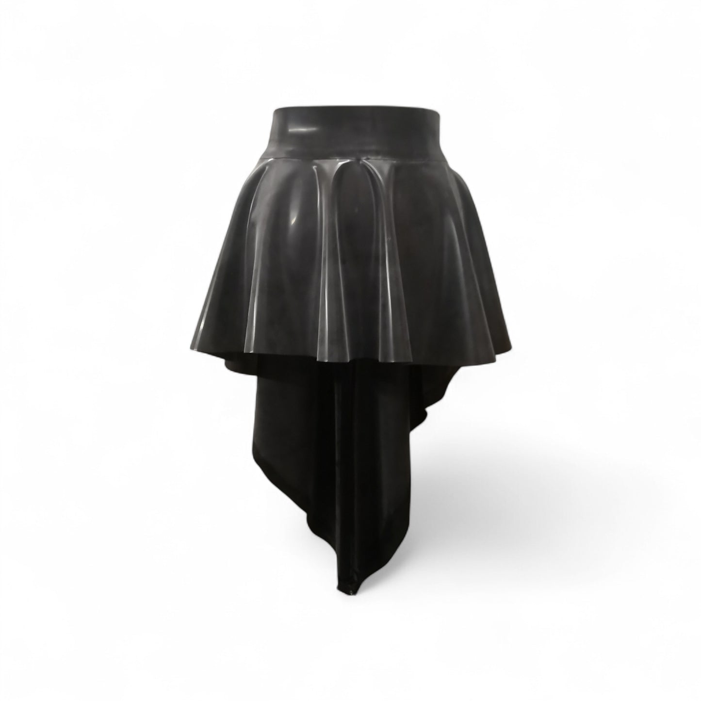Latex High Low Skirt