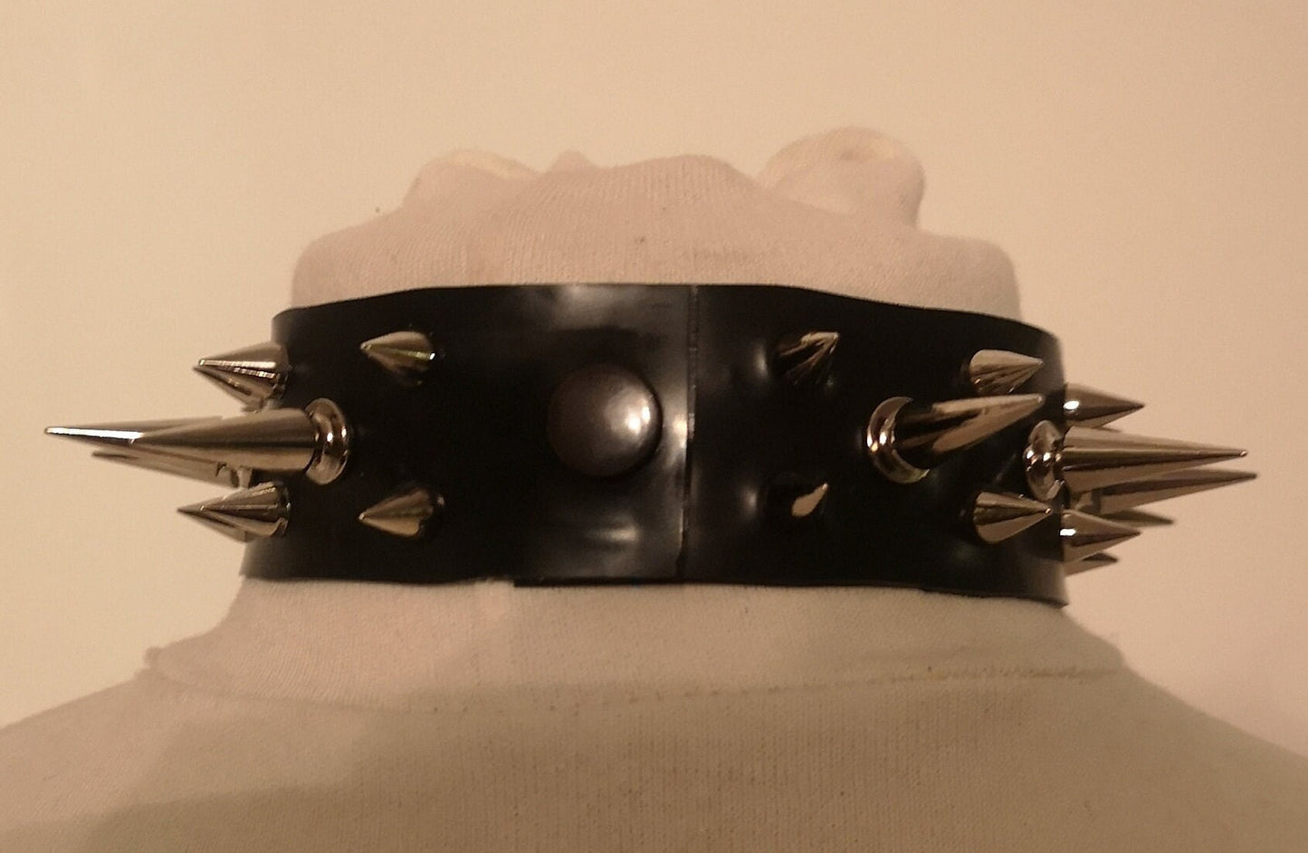 Spiked Latex Choker